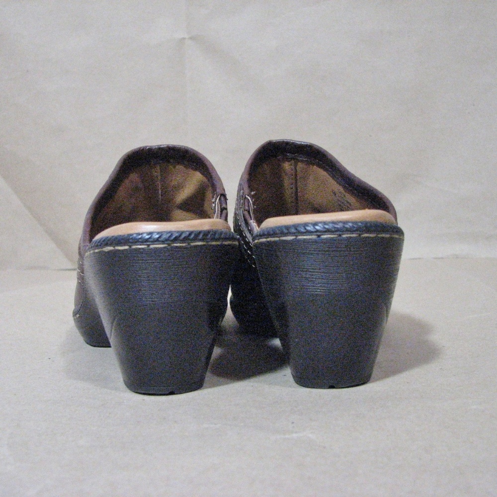 Sofft Brown Leather Mules 1062700 EUC Women's Size 6 1/2M 6.5 Slip On - Picture 3 of 8